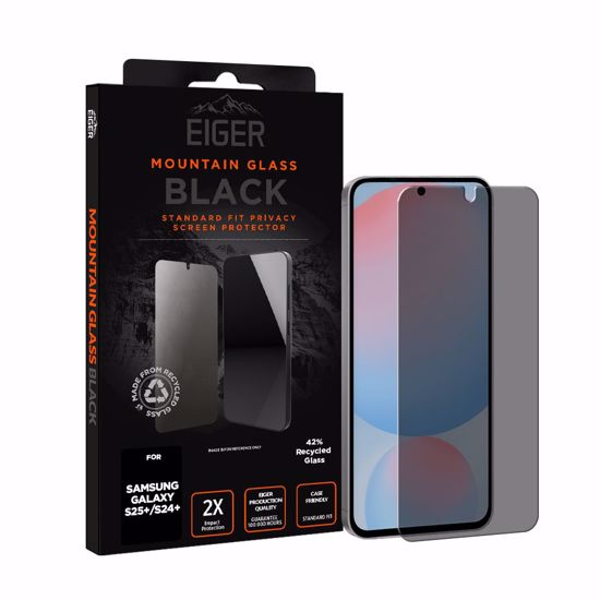 Picture of Eiger Eiger Mountain Black Privacy Screen Protector GRS for Samsung Galaxy S25+/ S24+